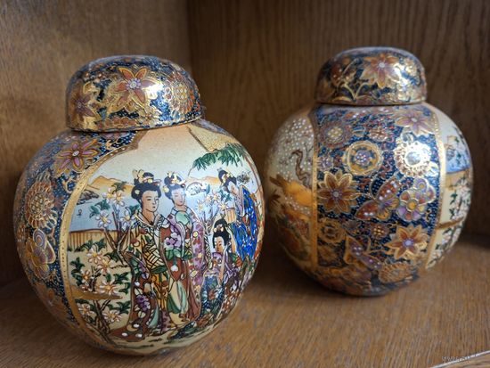 Вазы Япония SATSUMA ,Фарфор , Цена за 1 вазу ,