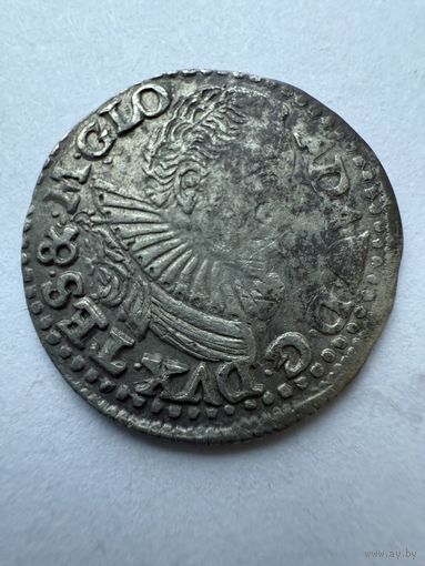 С рубля!R3! 3 гроша(трояк) 1597 Адам Вацлав распродажа коллекции