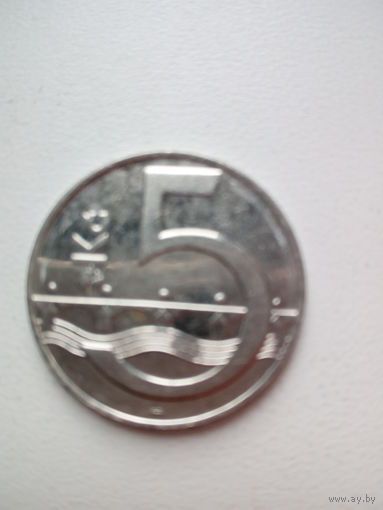 5 крон 1994г. Чехия