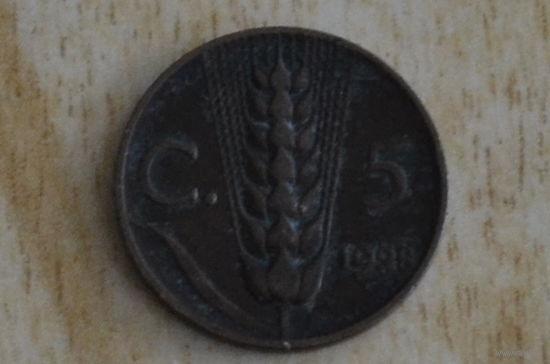 Италия 5 чентезимо 1928
