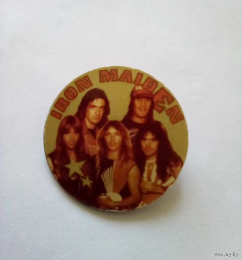 Значок Группа Iron Maiden,цена снижена.