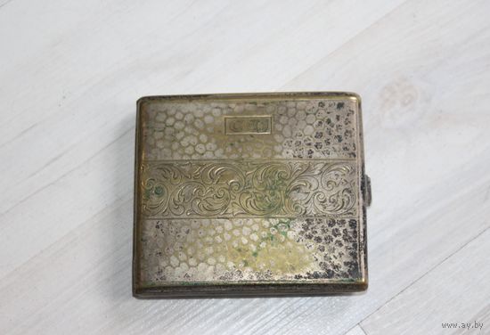 Металлический портсигар, из СССР.