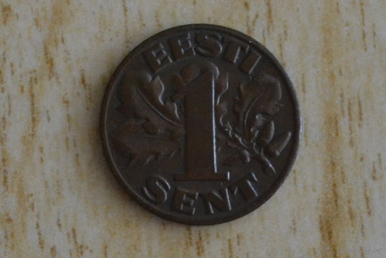 Эстония 1 сенти 1929 с 1 руб