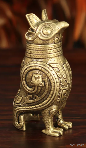 Статуэтка Сова Латунь