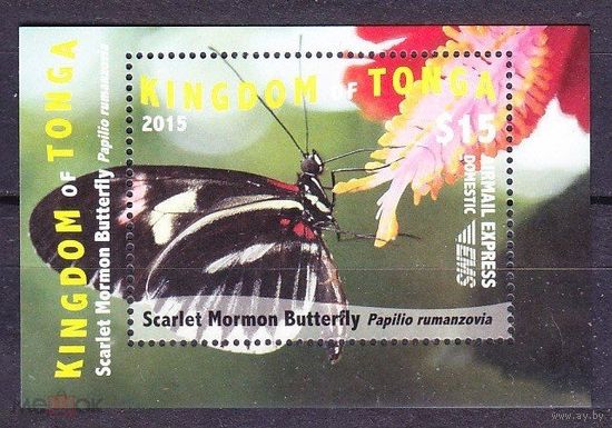 2015 Тонга 2050/B89 Бабочки  MNH