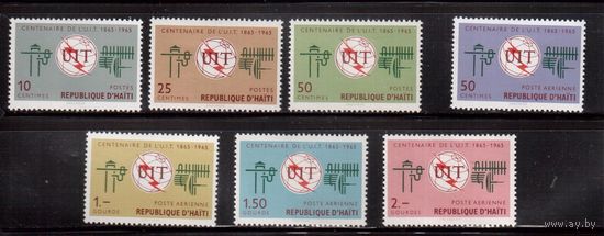 Гаити-1965 (Мих.826-832) * (след от накл.) , Связь, Телекоммуникации (полная серия)