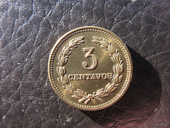 Сальвадор. 3 сентаво. 1974. С 20 копеек. Распродажа коллекции. Смотрите другие лоты.