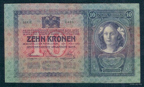 Австро-Венгрия 10 крона 1904 год.