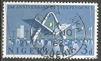Нигерия. 2-й Год Независимости. 1962г. Mi#123.