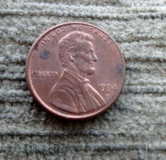 Werty71 США 1 цент 1994 D