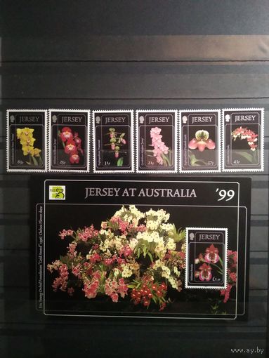 Джерси. 1999 г. Цветы.