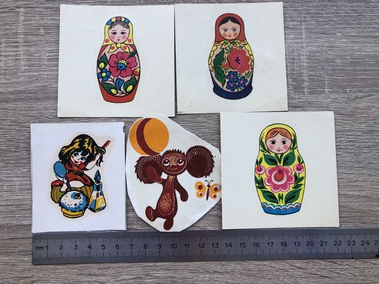 Переснимки СССР Чебурашка, матрешки