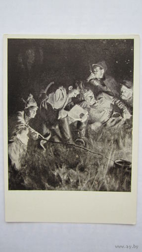1958. Кибрик. Иллюстрация к роману "Как закалялась сталь"
