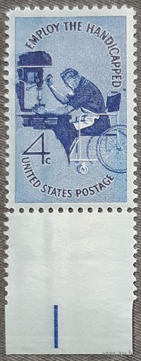 1960 год  Занятость среди инвалидов США