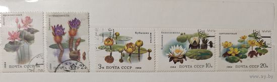 РАСПРОДАЖА КОЛЛЕКЦИИ. СССР, марки "цветы водоёмов"