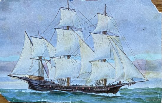 Открытка Парусник Karte Nr. 92 Franz. Kriegsschiff Polacre Marine - Galerie