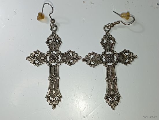 Серьги с рубля .