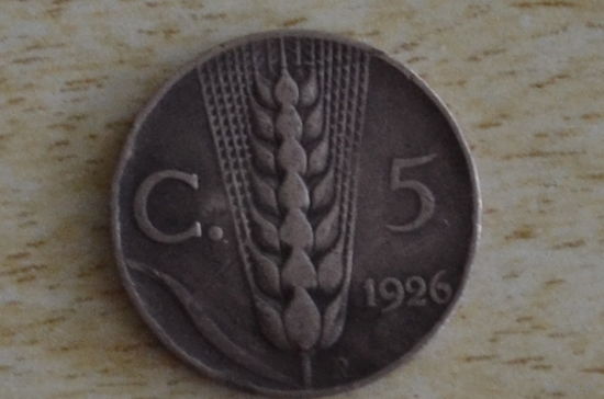 Италия 5 чентезимо 1926