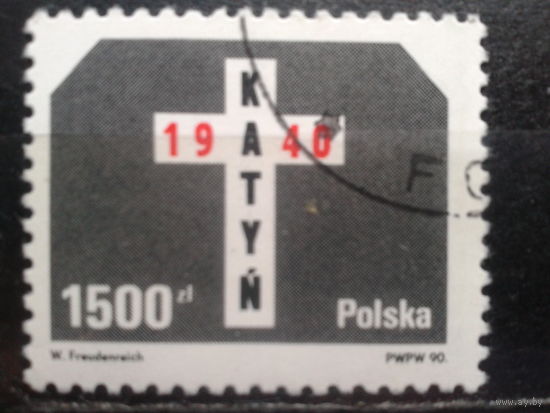 Польша, 1990, Катынский крест