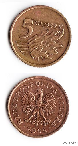 5 грошей Польша 2004 года