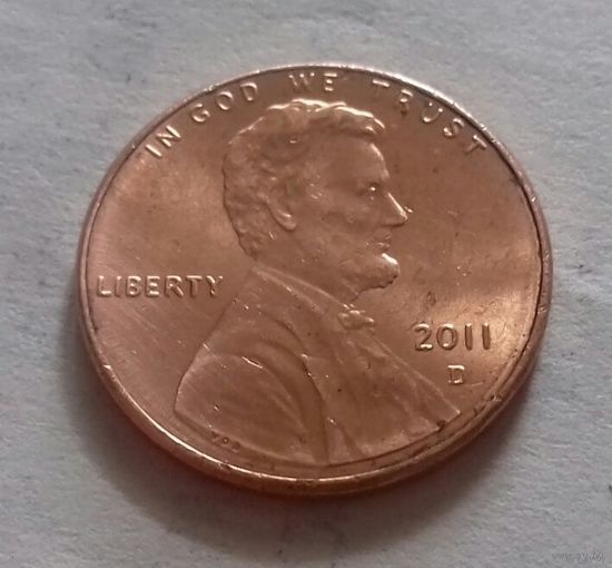 1 цент США 2011 D