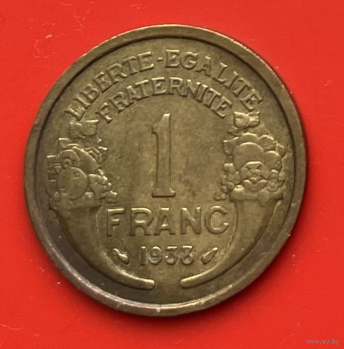 36-02 Франция 1 франк 1938 г.