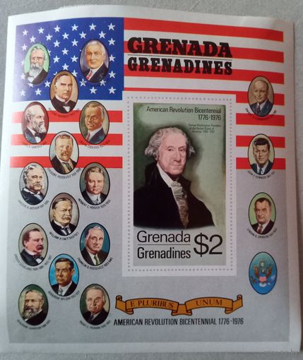 Гренада Гренадины. 200летие Американской независимости.