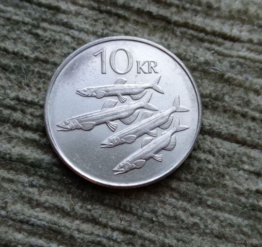 Werty71 Исландия 10 крон 2008 Косяк Рыба