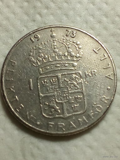 1 крона Швеция   1973 год