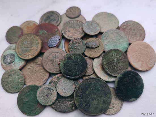 Лот  красивых царских монет  50 штук   с рубля!!