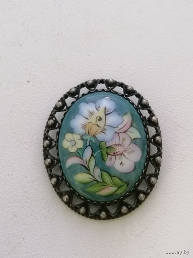 Брошь СССР финифть лот 7м8