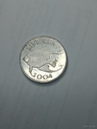 Бермудские острова 5 центов  2004  года .