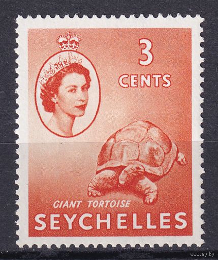 104.BrKSe. Великобритания. Колонии. Сейшельские острова. Елизавета II. Местные мотивы. 3C. 1954 г. Mi.#171. MNH.