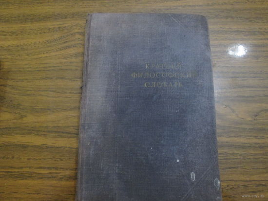 Книга"Краткий филосовский словарь."