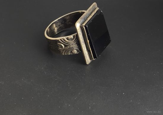 Перстень мужской 875 со звездой.Большой СССР.