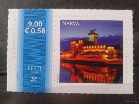 Эстония 2008 Крепость Нарва** самоклейка
