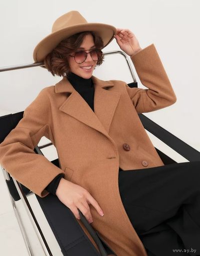 Шляпа коричневая,бежевая.57см объем головы.Новая