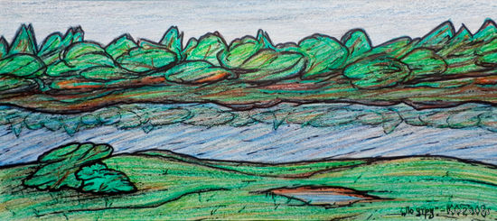 По утру, смешанная техника,  2008, Котов Олег