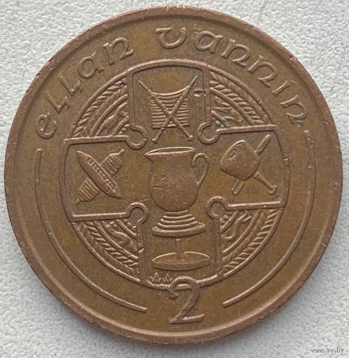 Остров Мэн 2 пенса 1995 г.