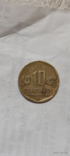 Перу 10 сентимос 2018