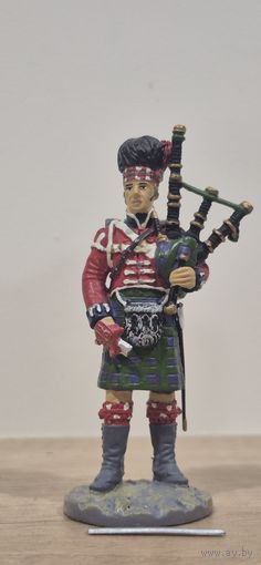 Волынщик 42-го Королевского шотландского полка британской армии, 1815 г. Наполеоновские Войны