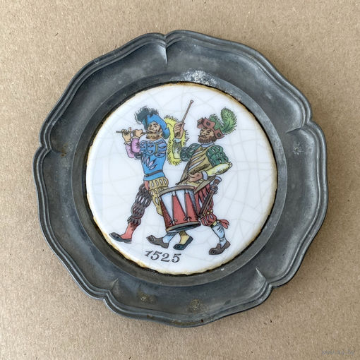 "Музыканты 1525". Винтажная декоративная тарелка