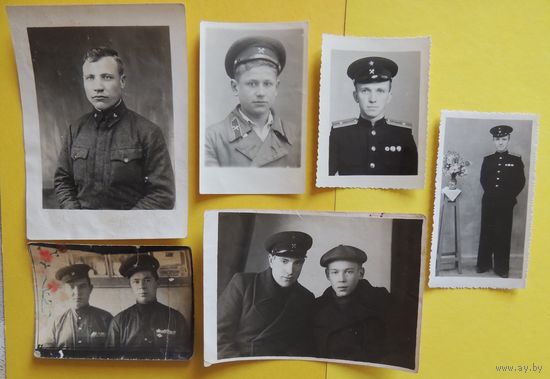 Фото "Железнодорожники", 1940-1950-е гг., 6 шт.