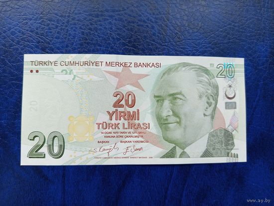 Турция 20 лир 2009 г. UNC