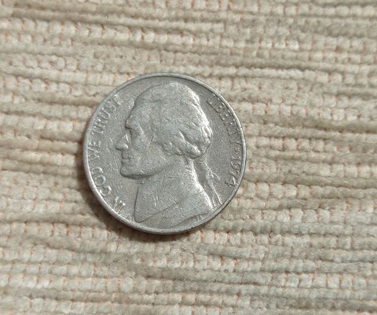 Werty71 США 5 центов 1974
