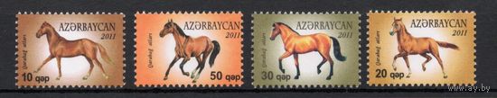 Азербайджан 2011. Лошади 4 марки  (416)