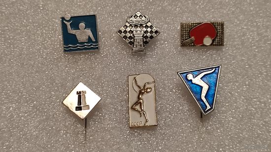 Лот значков Спортивные клубы, 200 лотов с 1 рубля,5 дней!