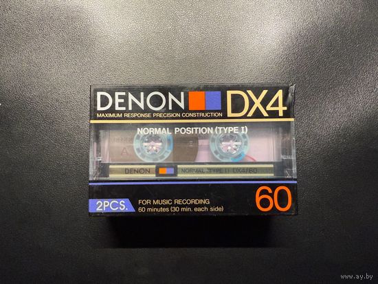 Аудио кассеты Denon DX 4 60 (Type I), комплект 2 шт.