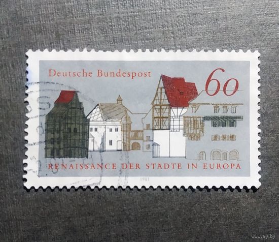 Марка Германия 1981 год Архитектура