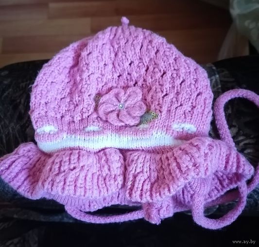 Красивая шапочка до 1 -2 лет, новая, Польша